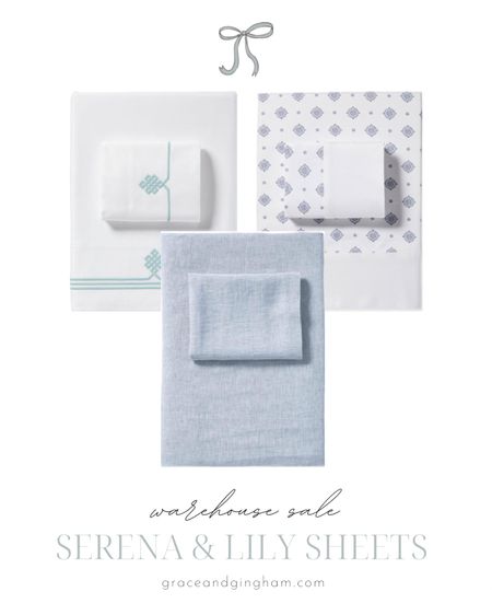 Serena & Lily Private Warehouse Sale // A ton of beautiful cotton and linen sheet sets are on sale right now! I love the classic accents and coastal hues! ✨

Serena and lily // coastal decor // coastal bedding // preppy decor // coastal home

#LTKhome #LTKsalealert