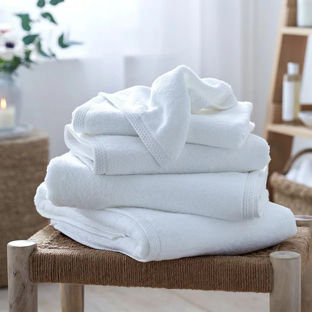 Waffle Edge Spa Towels | Towels & Bath Sheets | The White Company | The White Company (UK)