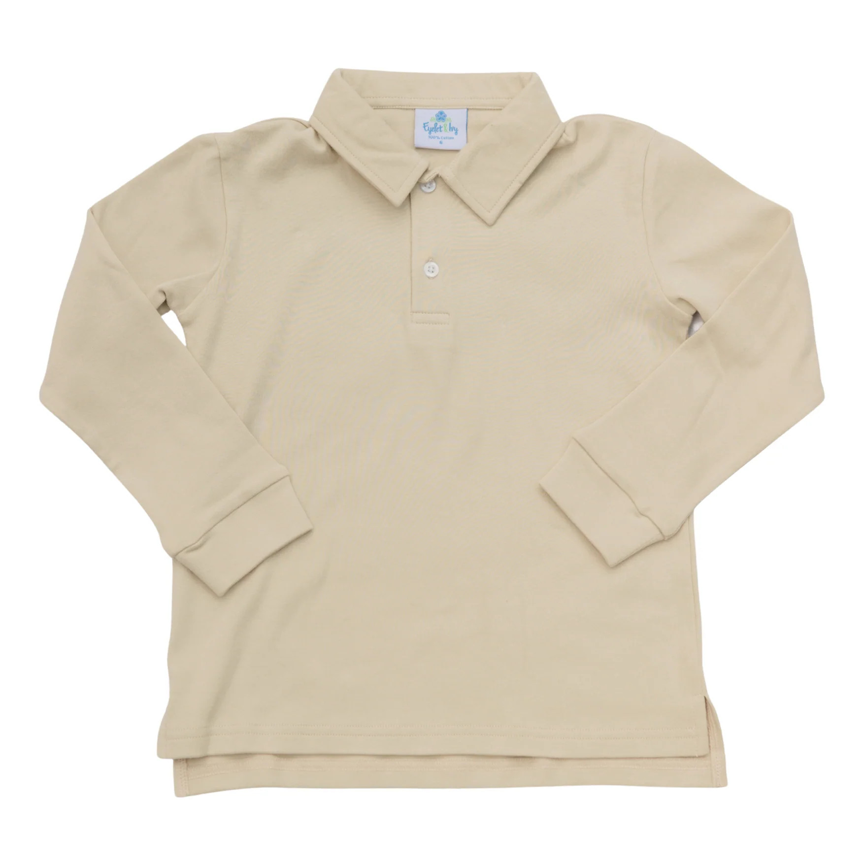 Khaki Boys Polo | Eyelet & Ivy