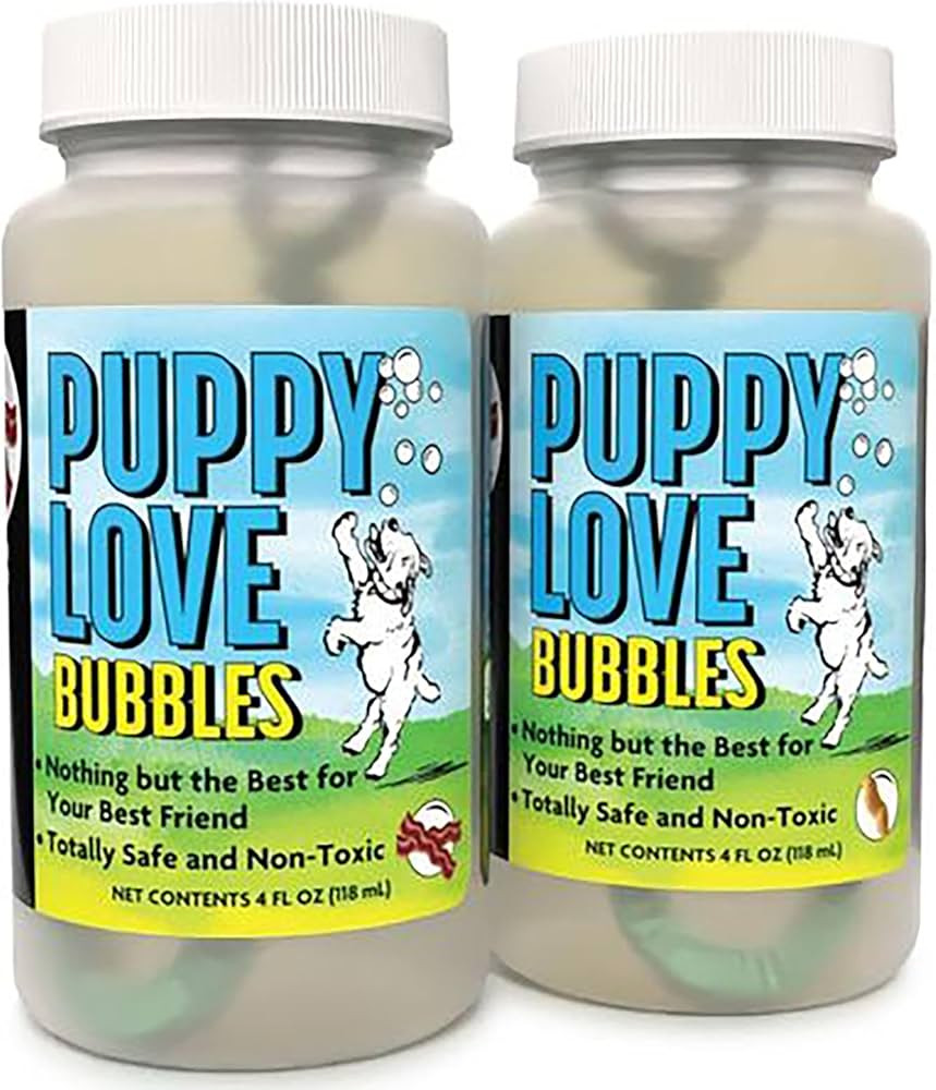 Puppy Love Bubbles, Peanut Butter & Bacon Scented Bubbles 4oz. Bottle-2 Pack Combo (1 Peanut Butt... | Amazon (US)