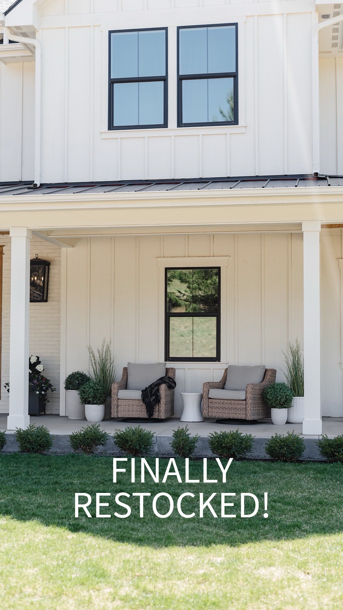 My favorite outdoor chairs are finally restocked! They cannot recommend them enough for their super comfortable washable come pretreated for stains. Come with covers and are great design designer look for less!

Summer, outdoor furniture, patio, deck, front porch, glider, Silverchair, Walmart, look for less, designer dupe, patio furniture, planter, wreath, studio, McGee, Makiko, doormat

#LTKHome #LTKStyleTip #LTKSeasonal