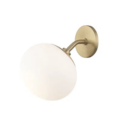 Gideon 1-Light Armed Sconce Finish: Aged Brass | Wayfair North America