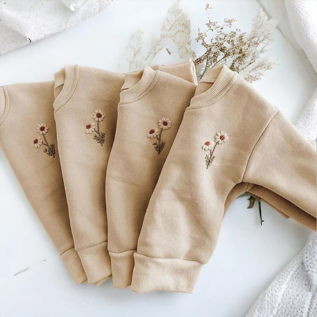 Baby Girl Set,toddler Sweatshirt and Pants,baby Shower Gift, Toddler Clothing Set, Embroidery Dai... | Etsy (US)