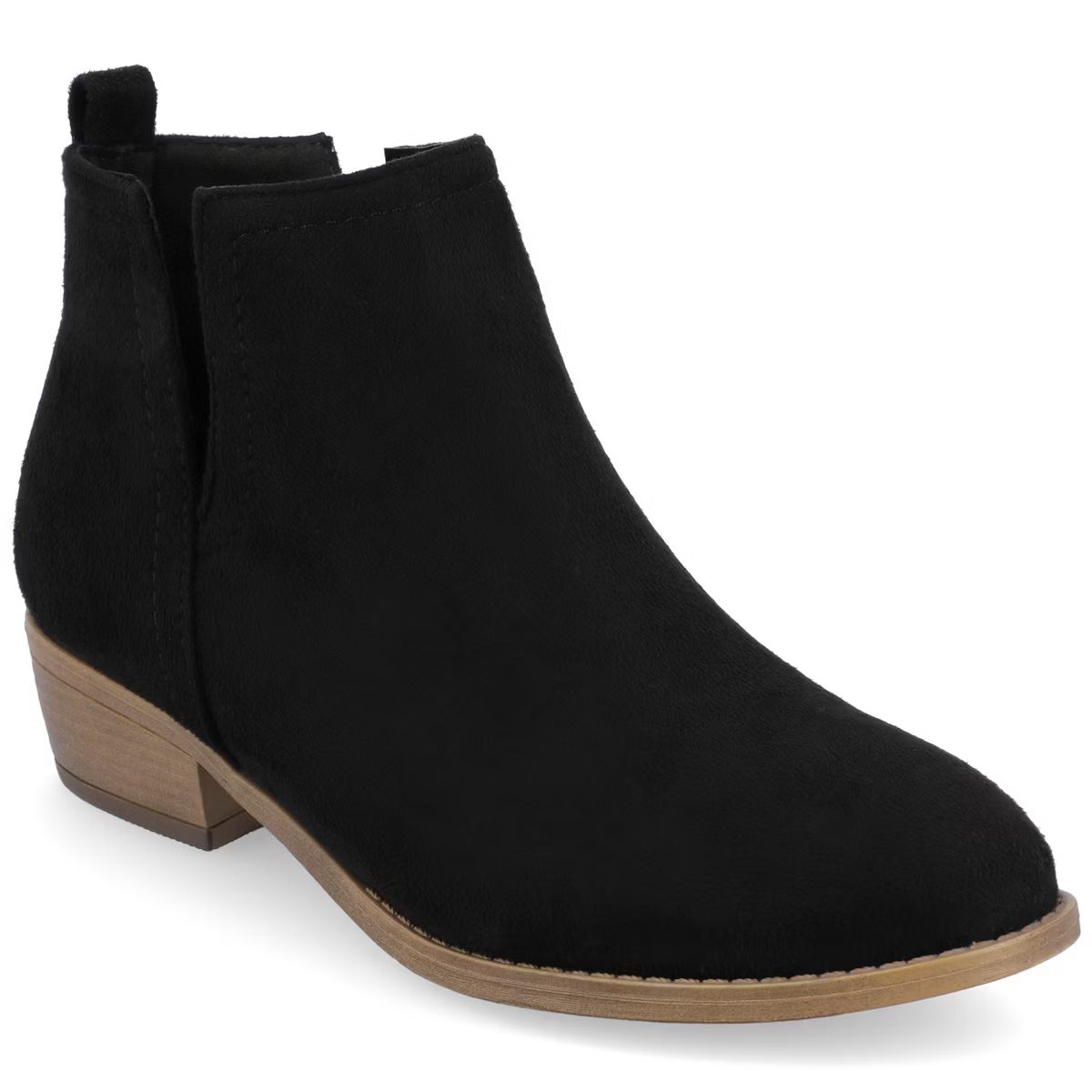 Journee Collection Womens Rimi Pull On Stacked Heel Booties | Target