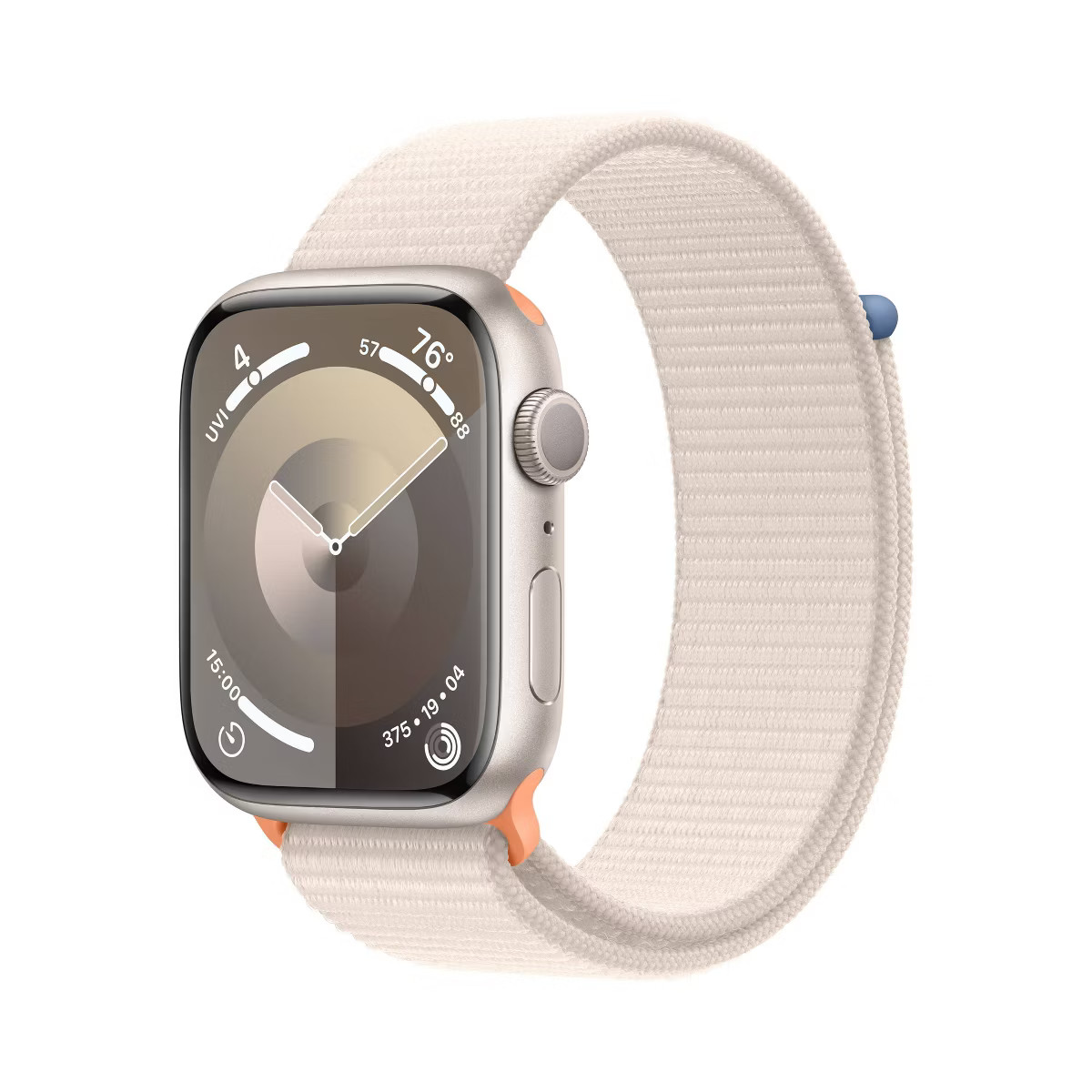 Apple Watch Series 9 GPS (2023) 41mm Starlight Aluminum Case with Starlight Sport Loop | Target