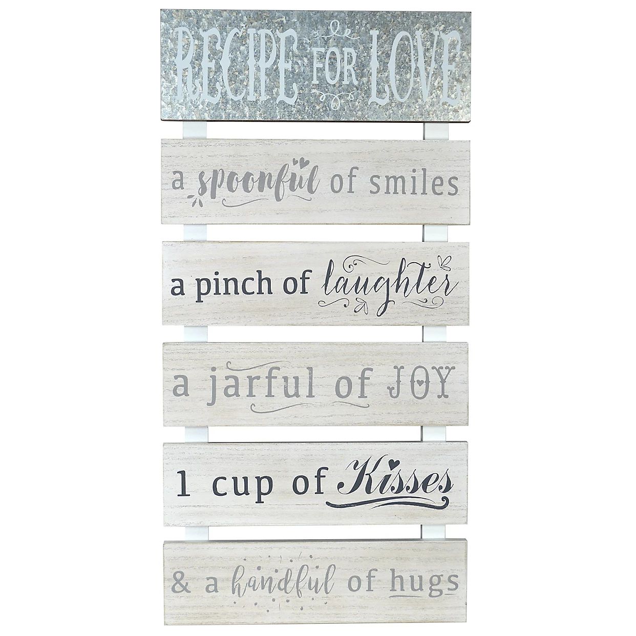 New View Recipe for Love Planked Wall Art | Kohl's