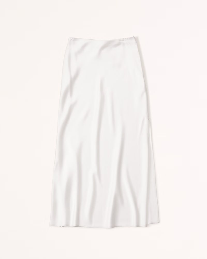Satin Maxi Skirt | Abercrombie & Fitch (US)
