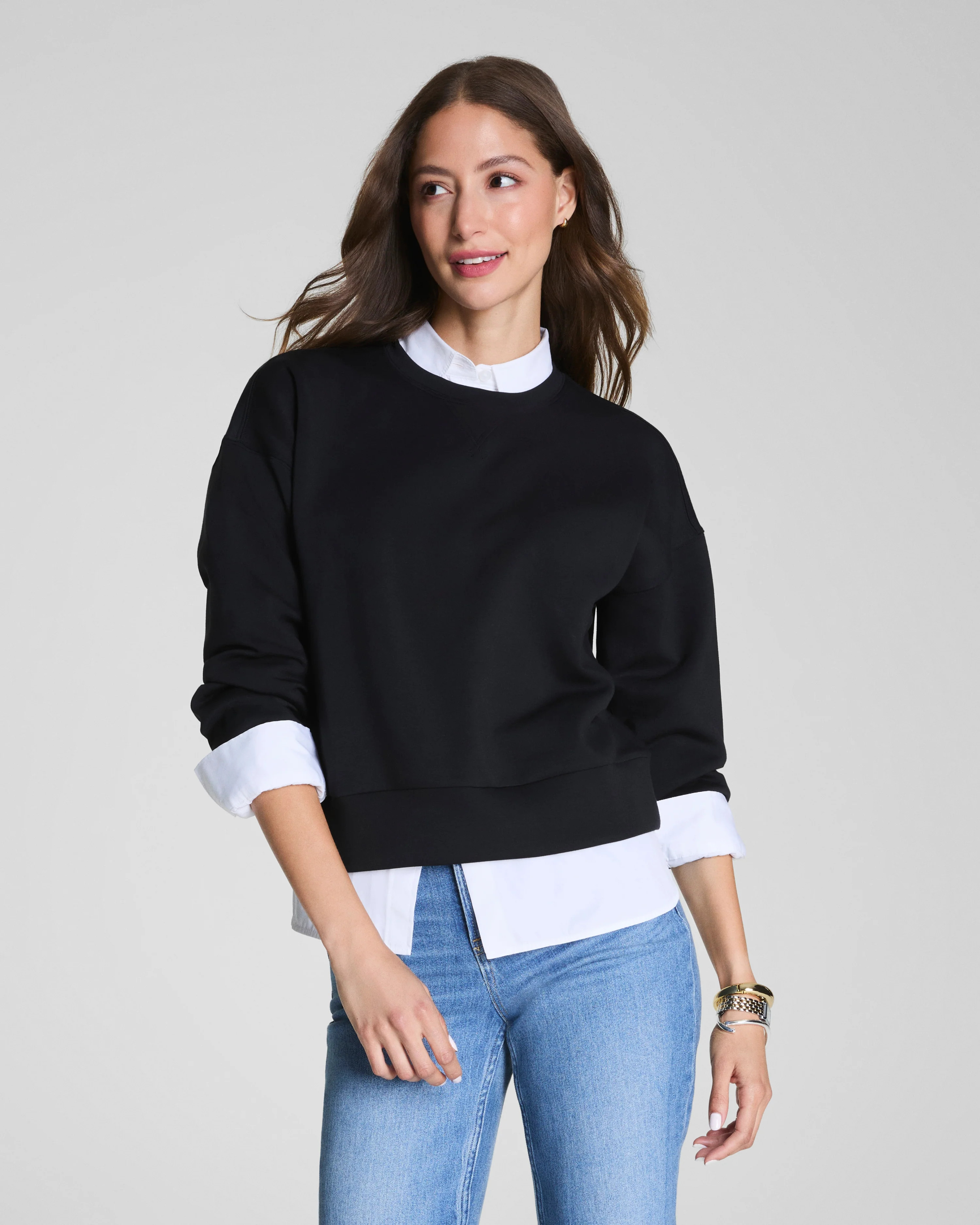 AirEssentials Lightweight Crewneck Pullover | SPANX | Spanx