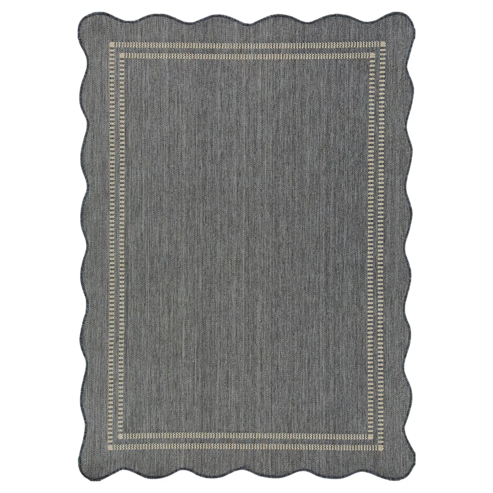 Sonoma Goods For Life® Scallop Edge Indoor / Outdoor Area Rug, Blue | Kohl's