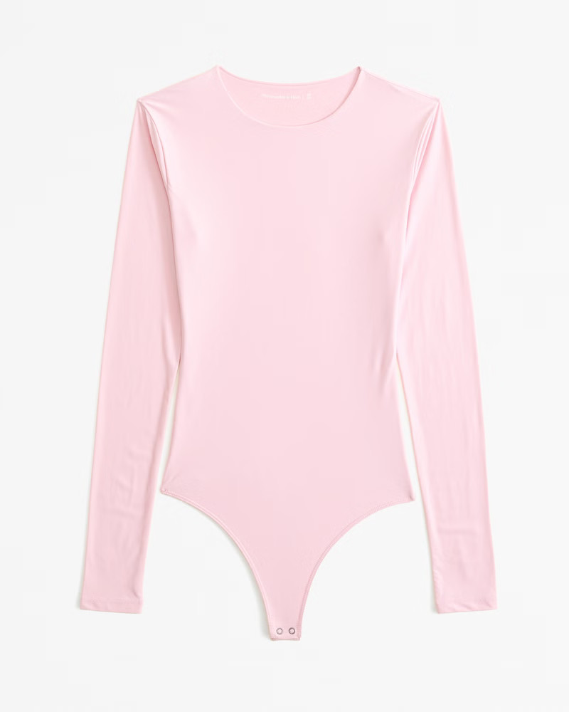 Soft Matte Seamless Long-Sleeve Crew Bodysuit | Abercrombie & Fitch (US)