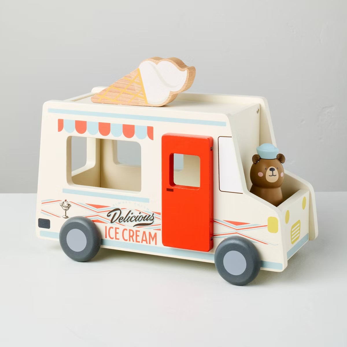 2pc Toy Ice Cream Truck with Bear Peg Pal - Hearth & Hand™ with Magnolia | Target