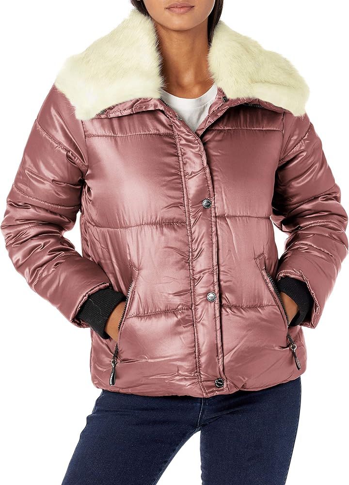 Urban Republic Women's Juniors Puffer Poly Polyfill Jacket | Amazon (US)