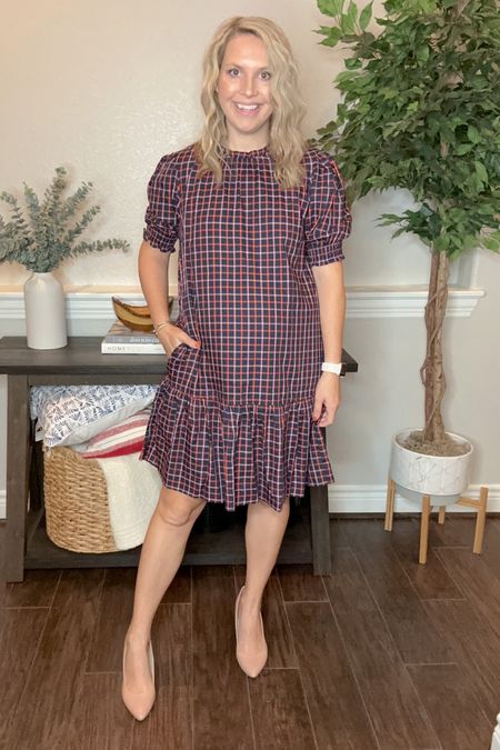 New fall dress from Walmart!! I sized up to a medium at 5 months pregnant. 

Fall outfit, fall dress, work outfit, teacher outfit, Walmart style, maternity 

#LTKbump #LTKFind #LTKworkwear