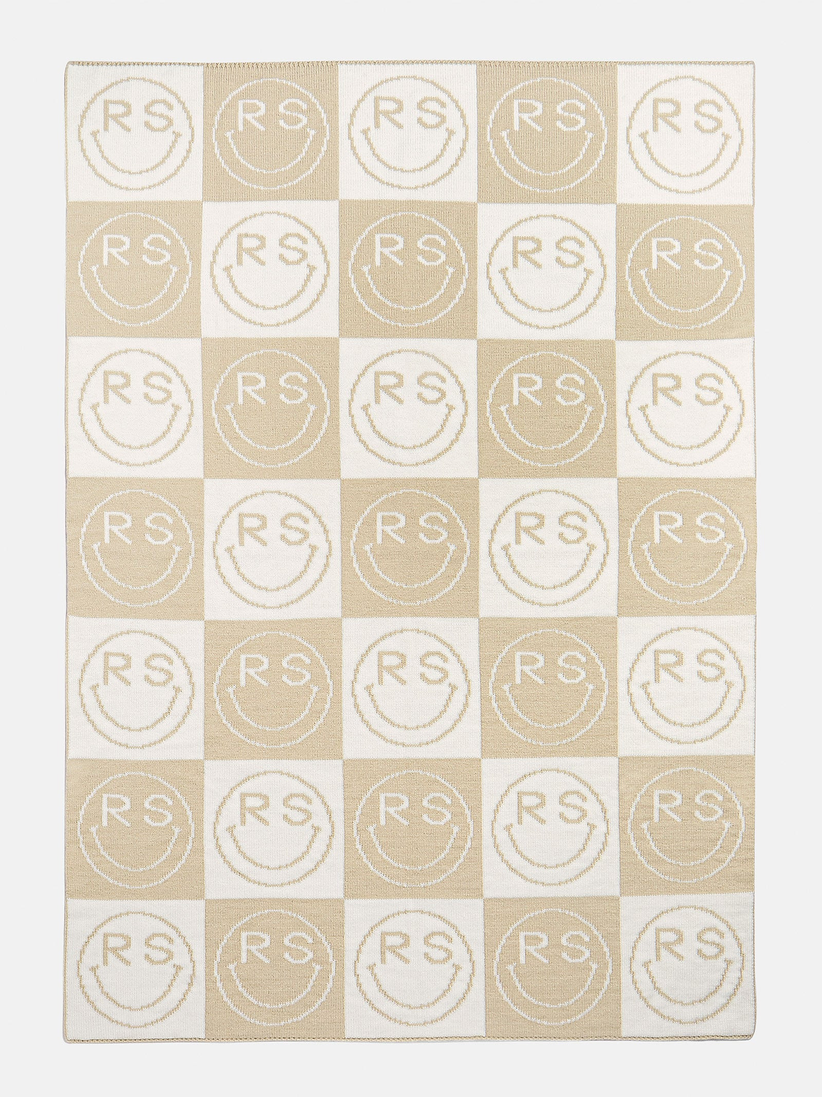 All Smiles Custom Blanket - Natural/Beige | BaubleBar (US)