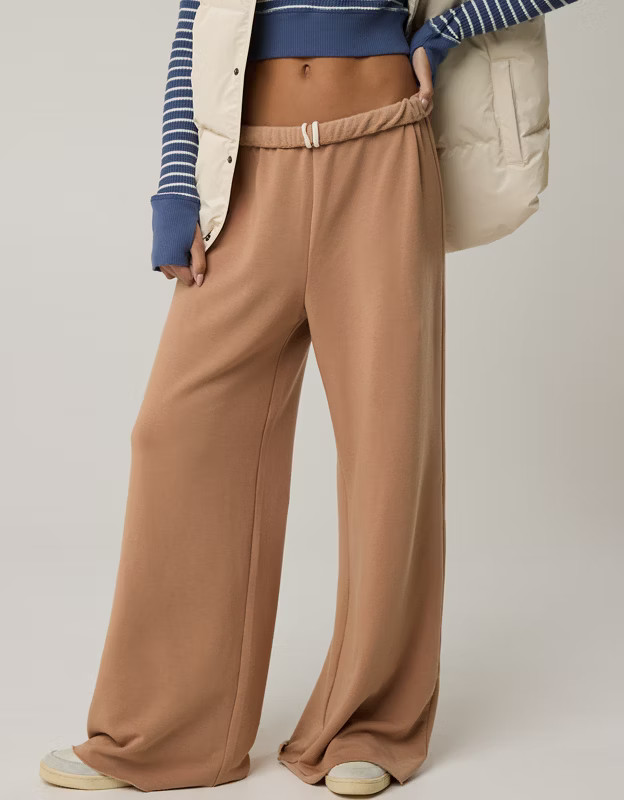 OFFLINE By Aerie OTT Fleece Super Wide Leg Pant | Aerie