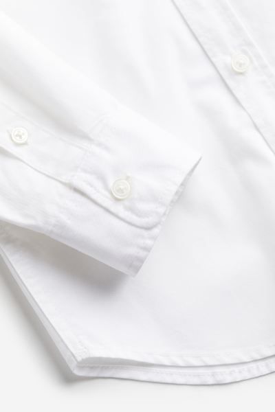Long-sleeved Cotton Shirt | H&M (US + CA)