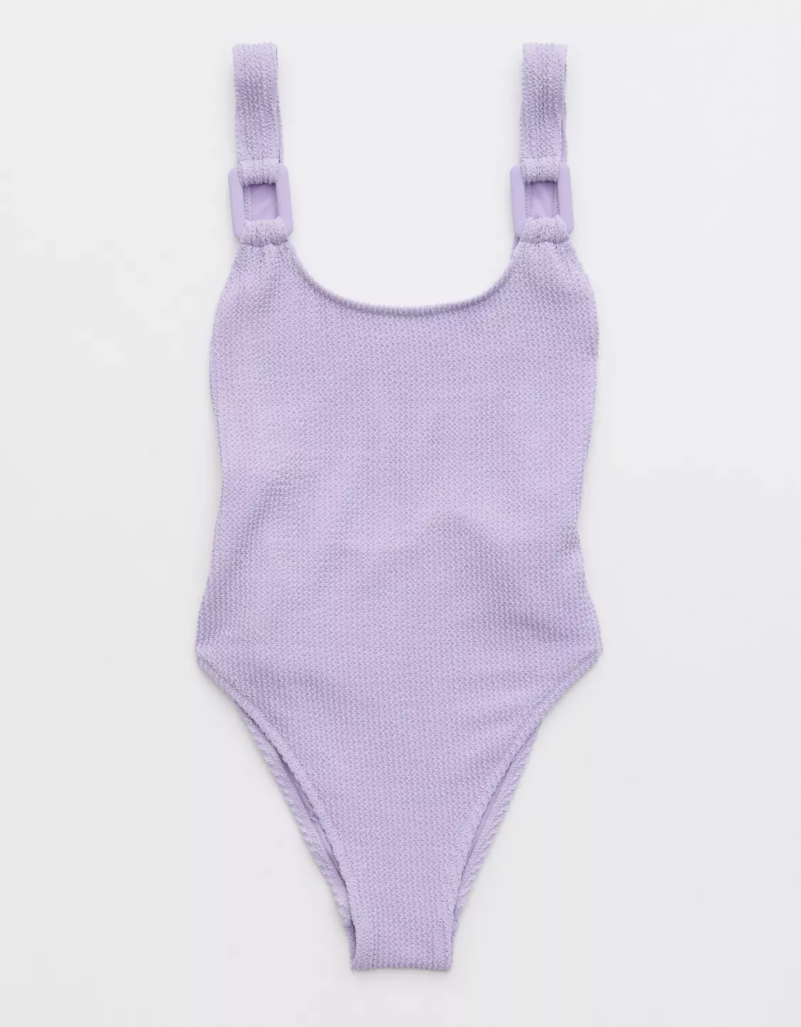 Aerie Shine Crinkle Ring Birthday Scoop One Piece Swimsuit | Aerie