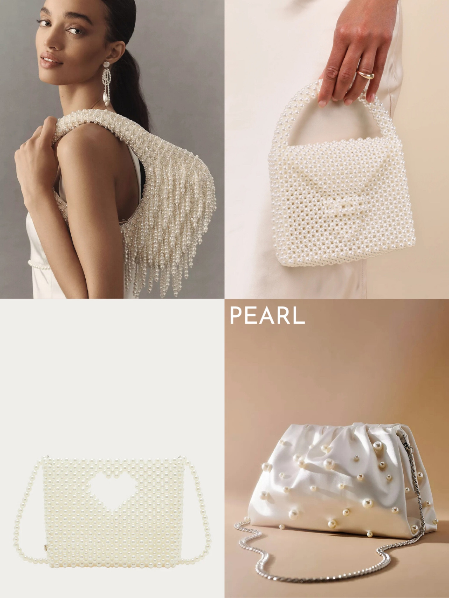 Wedding bridal bags: peak handbags and clutches 