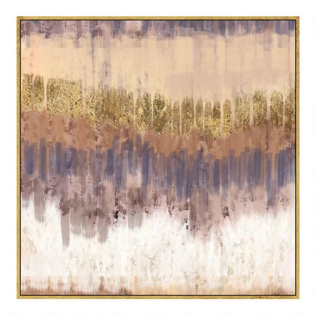 Golden Field Canvas Wall Art with Gold Leaf | World Market