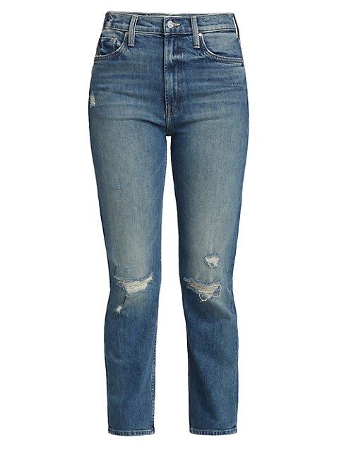 High-Waisted Distressed Jeans | Saks Fifth Avenue