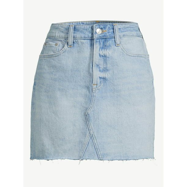 Free Assembly Women's Denim Mini Skirt | Walmart (US)