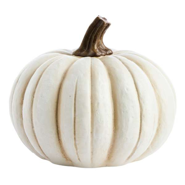 White Resin Pumpkin, 5" | At Home
