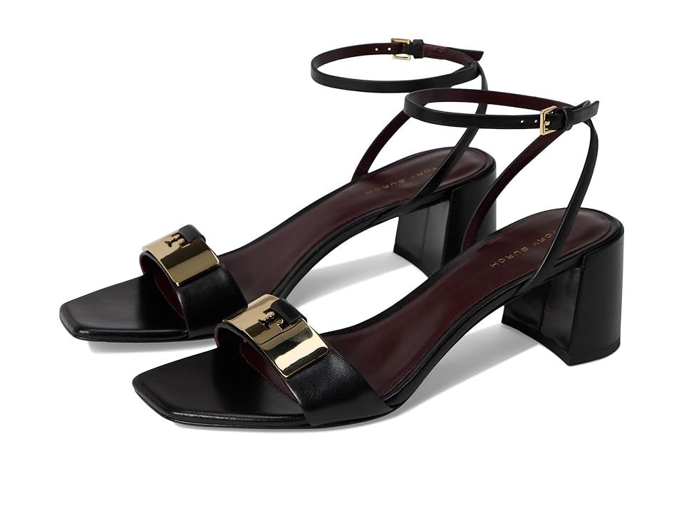 Tory Burch Gigi Sandal 55Mm Women's Sandals Perfect Black/Gold: 8 M | Zappos.com