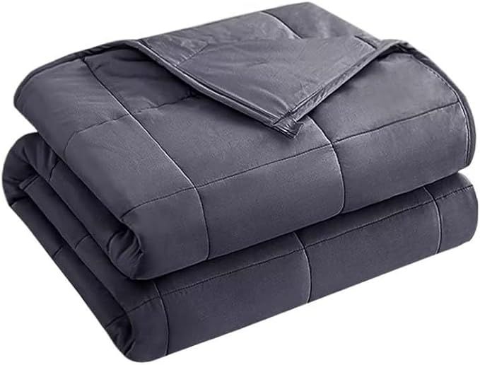 yescool Weighted Blanket for Adults (20 lbs, 60” x 80”, Grey) Cooling Heavy Blanket for Sleep... | Amazon (US)