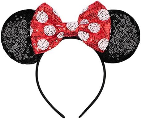 FANYITY Mouse Ears,Mice Sequin Ears Headbands for Boys Girls Women Cosplay Costume Princess Party... | Amazon (US)