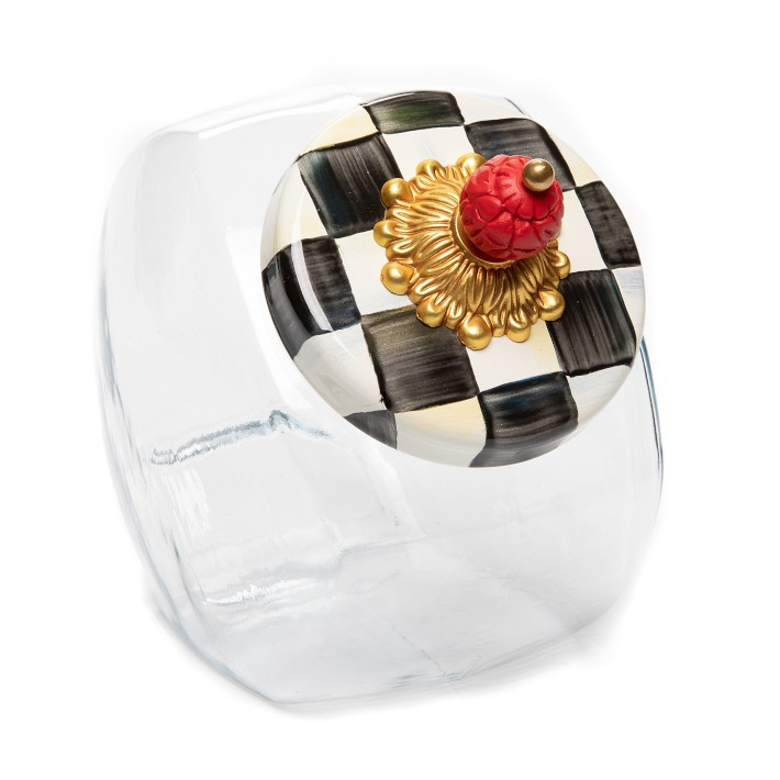 Mackenzie Childs Sweets Jar Courtly Check | Williams-Sonoma