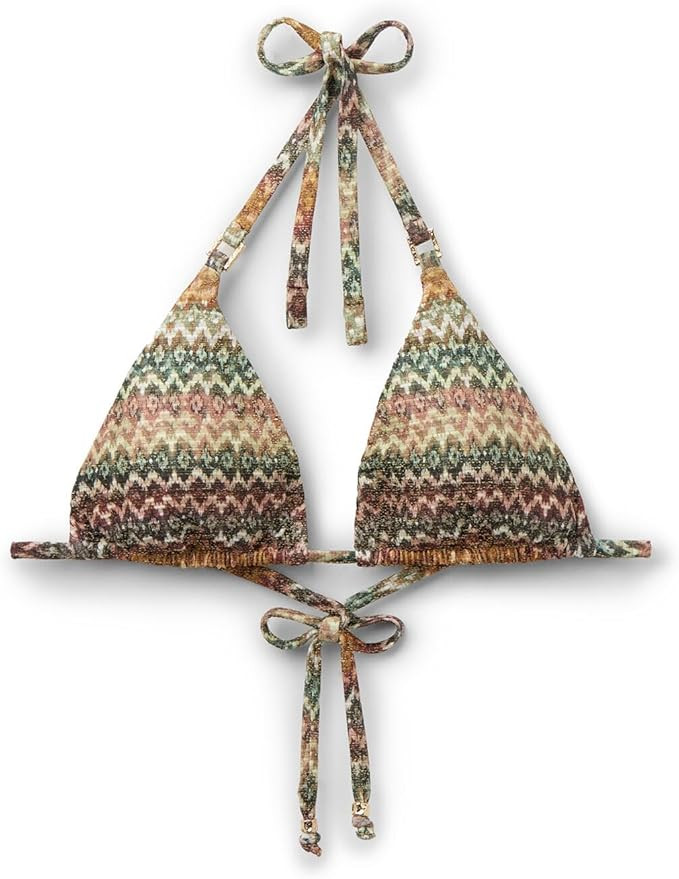Amazon.com: CALZEDONIA Woman's Triangle Swimsuit Top Elegant Ethnic in Multicolor, Size S : Cloth... | Amazon (US)