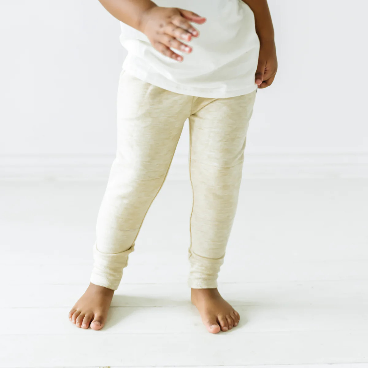 Heather Oatmeal Jogger | Little Sleepies