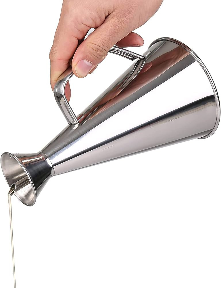 Olietta Stainless Steel Non Drip Leak Proof No Mess Oil Dispenser and Vinegar Cruet Pourer and Dr... | Amazon (US)