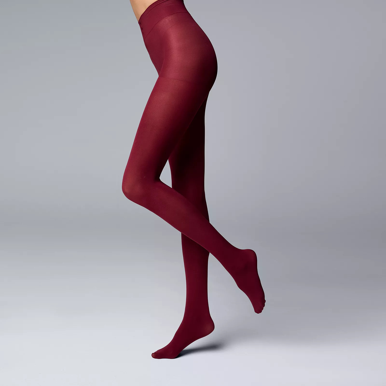 Women's Simply Vera Vera Wang Opaque 90D Control Top Tights | Kohl's