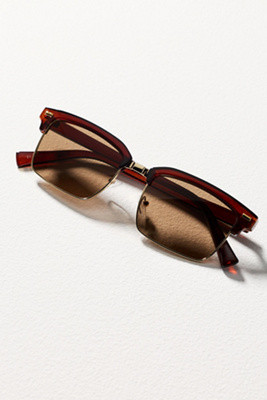 Elite Eyewear Browline Square Sunglasses | Anthropologie (US)