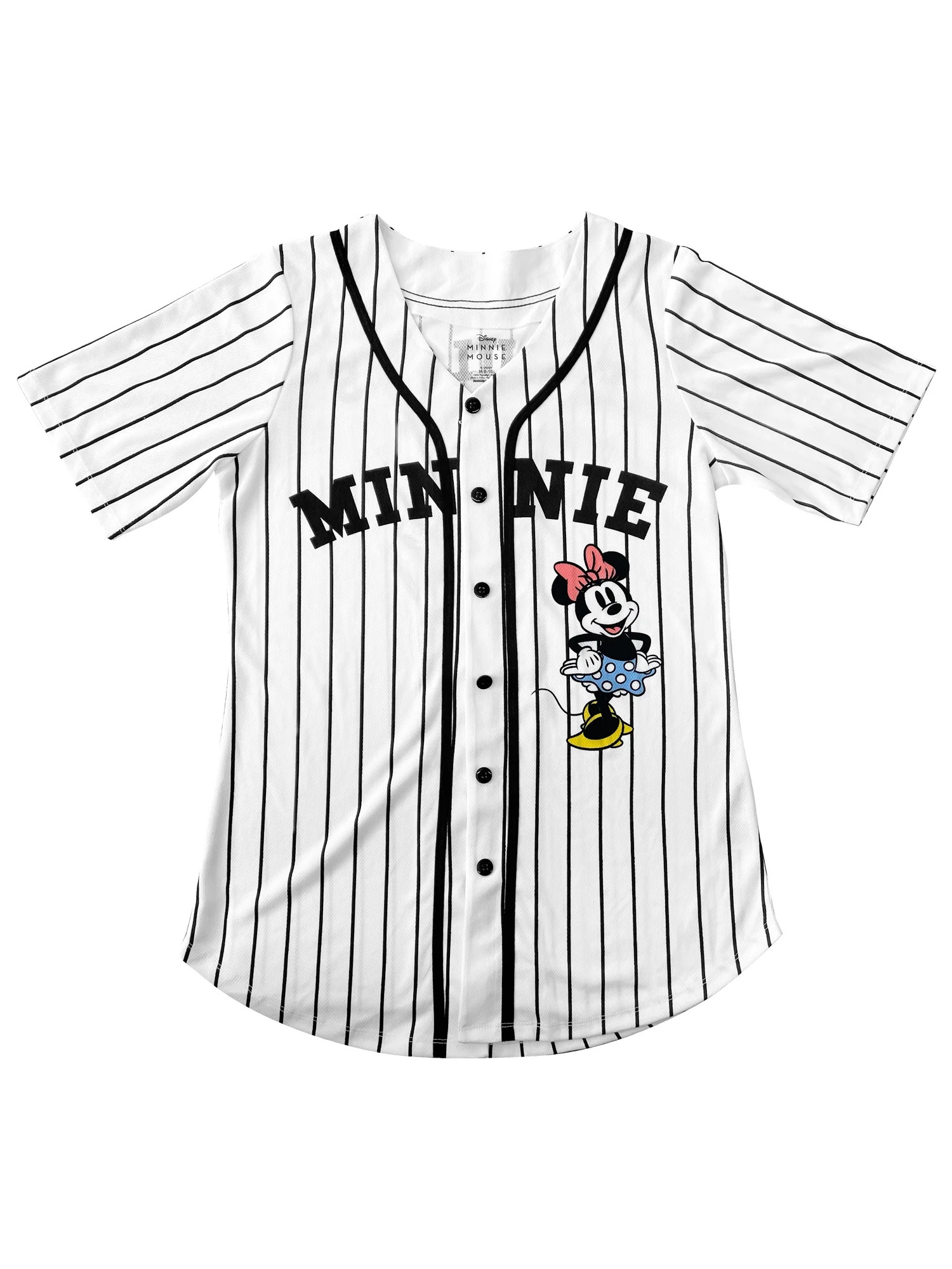 Disney Minnie Mouse Short Sleeve Baseball Top, Women's - Walmart.com | Walmart (US)