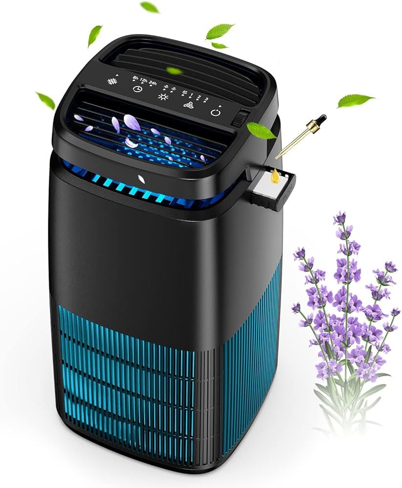 POMORON MJ002H 4-in-1 Air Purifiers for Home, H13 True Hepa Filter, Air Ionizer Negative Ion Gene... | Amazon (US)