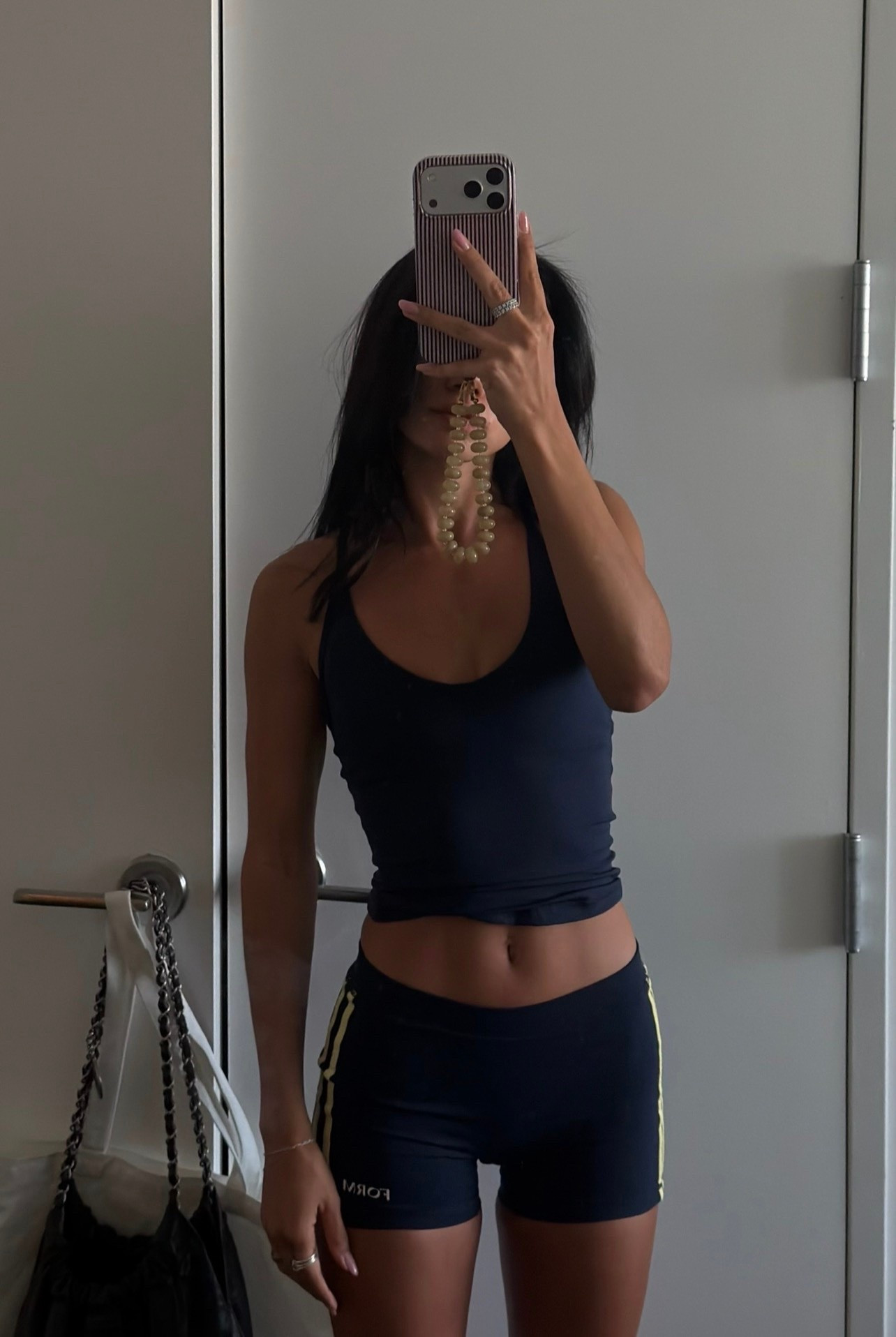 form dark blue top & biker shorts #form #workoutwear #activewear