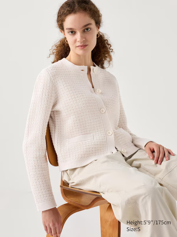 Women Knit Short Jacket | UNIQLO UK | UNIQLO (UK)
