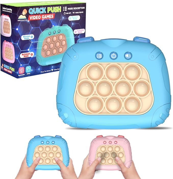 POJZIUY Upgrade Pop Fidget Console Game Pro Toys, Light Bubble Puzzle Toys for Autism Kids Decomp... | Amazon (US)