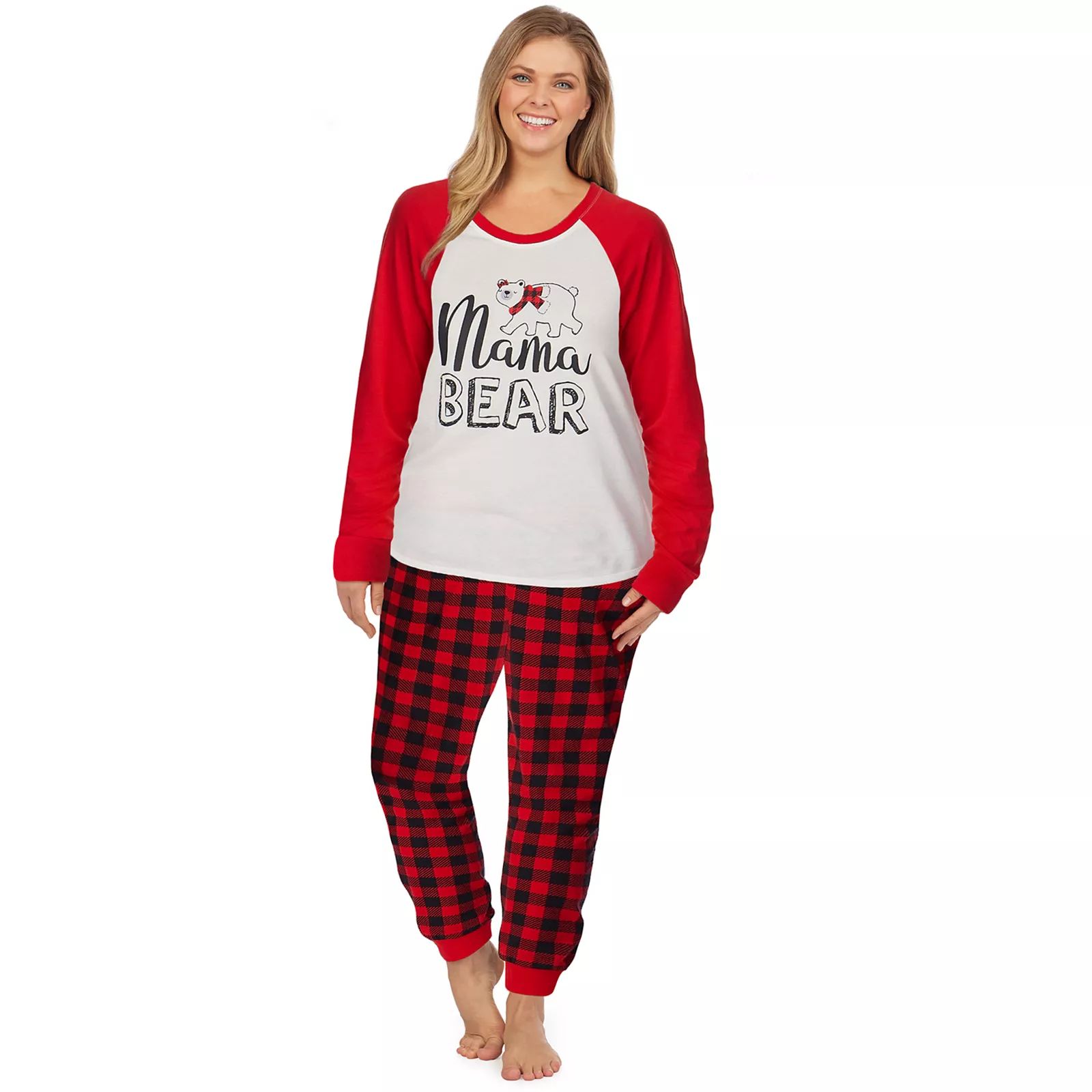 Plus Size Jammies For Your Families Cool Bear Pajama Shirt & Pajama Pants Set by Cuddl Duds, Women's | Kohl's