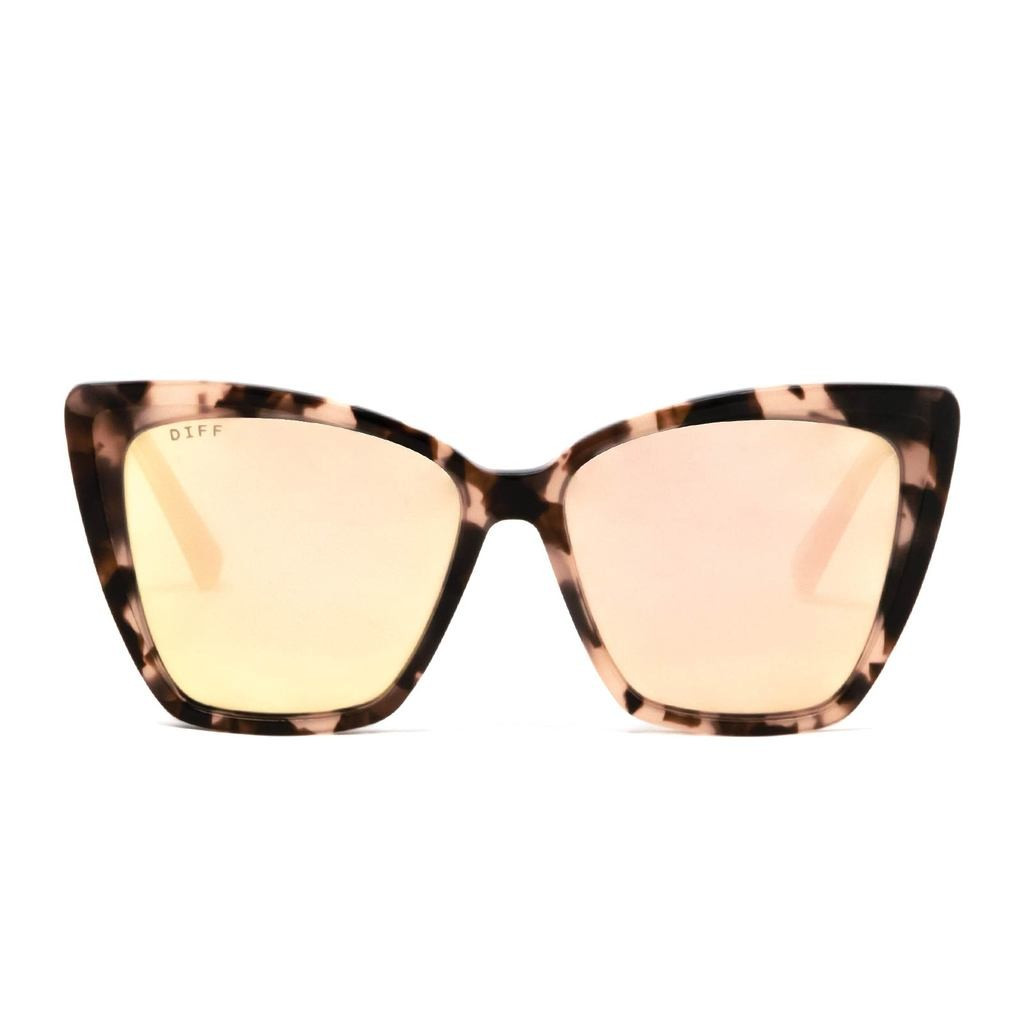 BECKY II - HIMALAYAN TORTOISE + TAUPE FLASH MIRROR POLARIZED | DIFF Eyewear