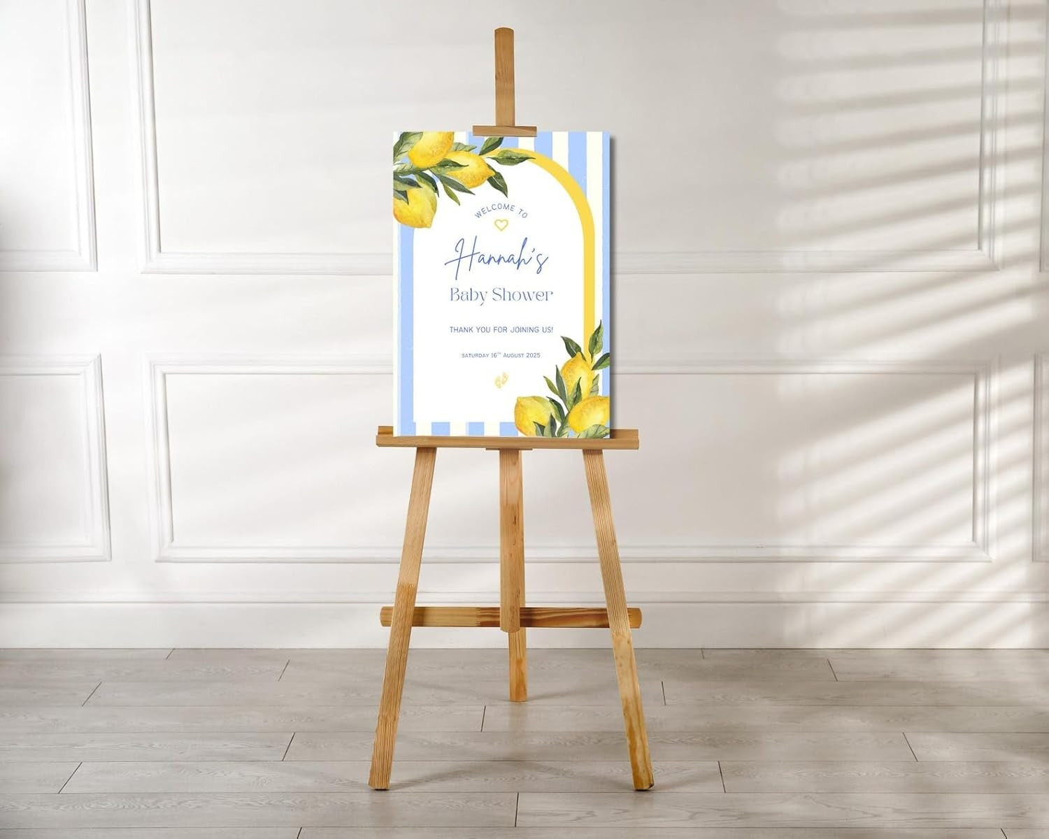 Blue Lemon Baby Shower Welcome Sign, Personalized A Little Lemon Is On The Way, Citrus Themed Bab... | Amazon (US)