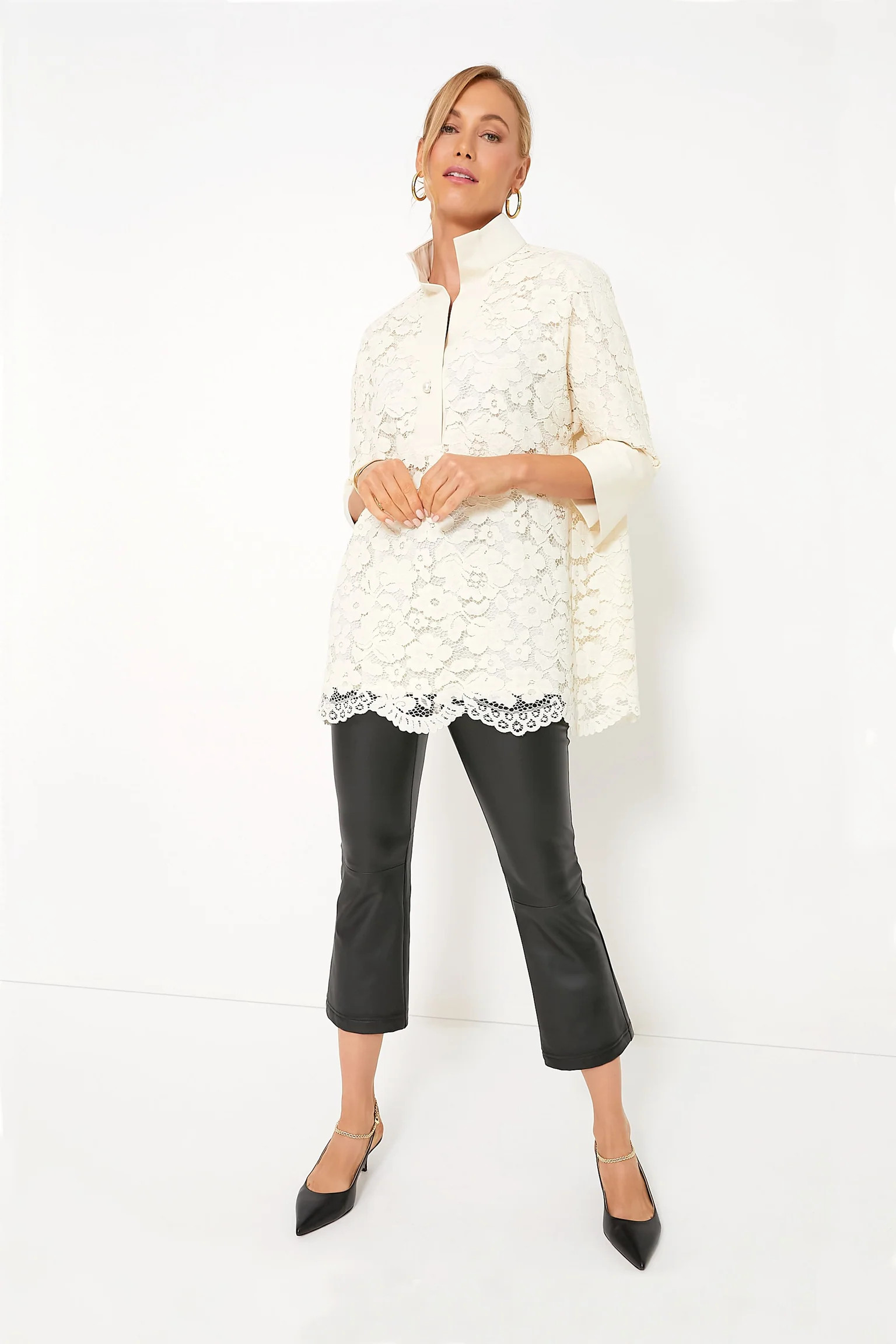 Ivory Lace Willow Blouse | Tuckernuck (US)