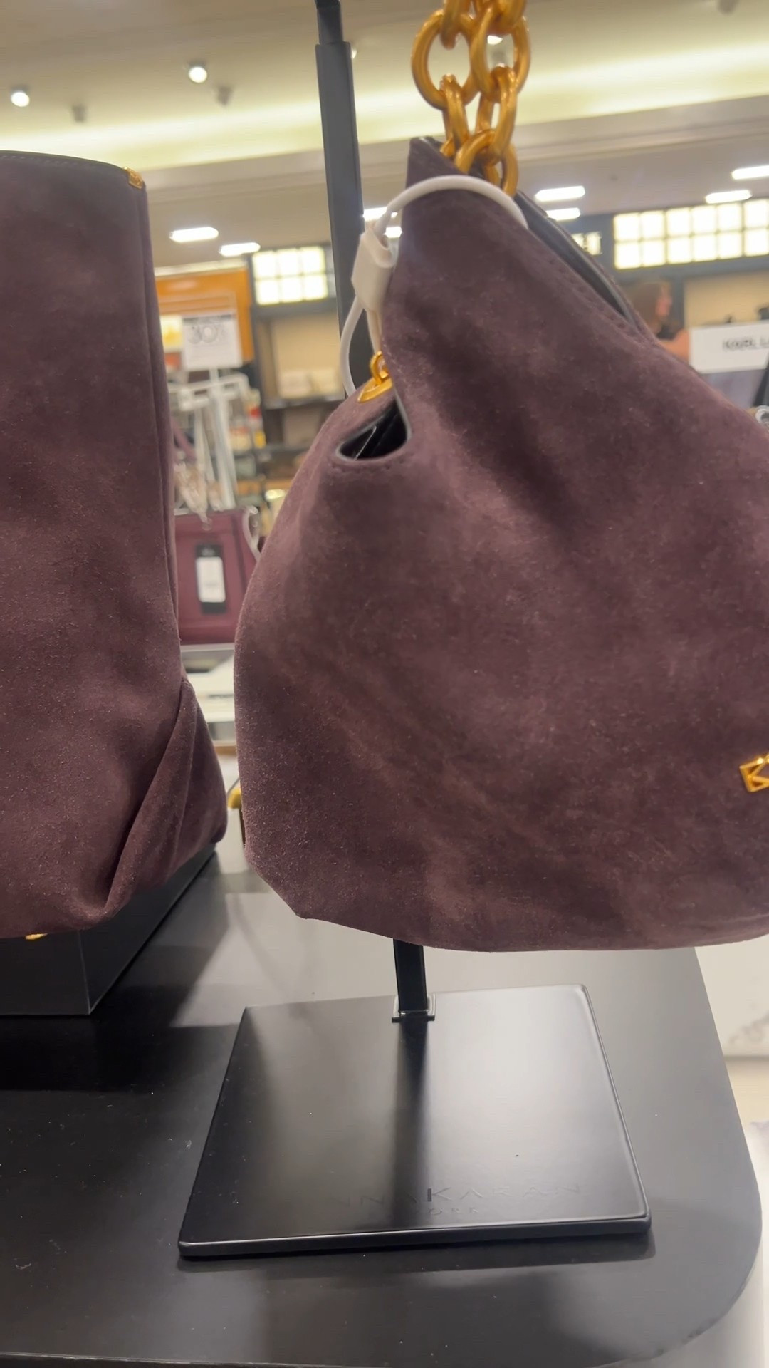 When I say fall is a fly girl sport, THIS is what I mean! This suede purse is so cute. I’m loving the color. It’s called chocolate plum. 🔥 DKNY is bringing it this fall with the handbags. The gold chain on this is on point for fall. 

Fall looks | suede purse | DKNY bag | handbags | hobo bag | slouch purse | wristlet | Donna Karen New York bag 

#LTKItBag #LTKSeasonal