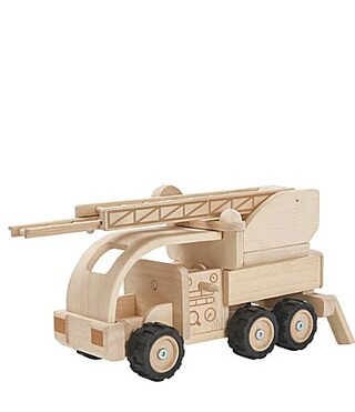 Plan Toys Wooden Toy Fire Truck - Natural | Dillards