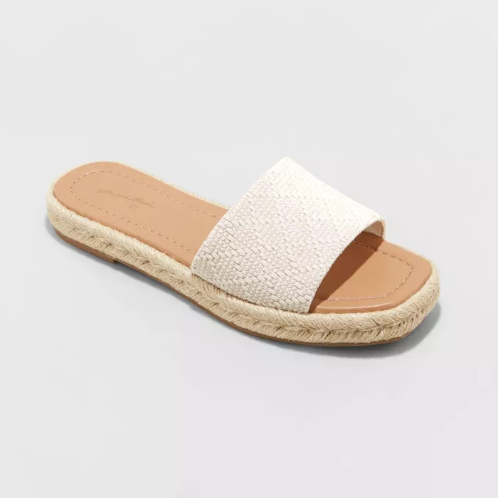 Women's Maren Square Toe Espadrille Slide Sandals - Universal Thread™ | Target