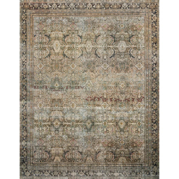 Giacinto Performance Olive/Charcoal Rug | Wayfair North America