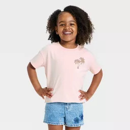 Grayson Mini Toddler Girls' Good Times Oversized T-Shirt - Light Pink 4T | Target