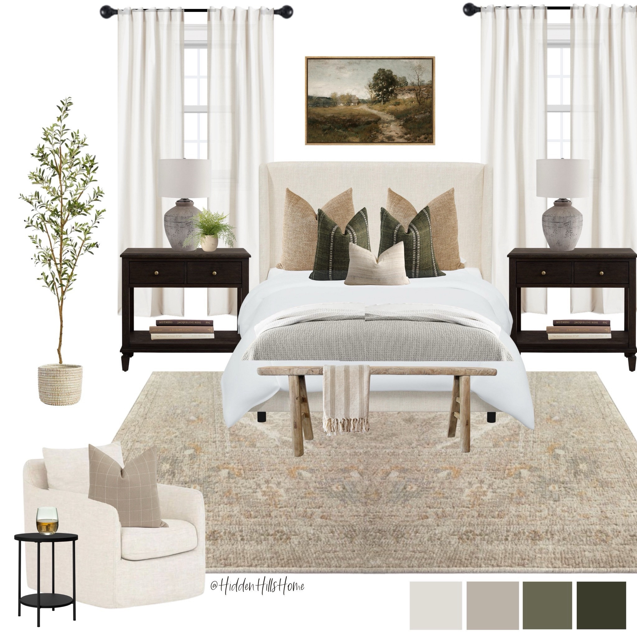 Primary bedroom mood board, guest bedroom design, bedroom decor #moodboard #bed

#LTKhome #LTKsalealert